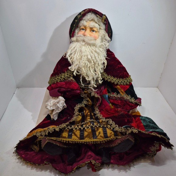 Other - Wayne Kleski Katherines Collection Santa Doll Old World Resin Face No Tag